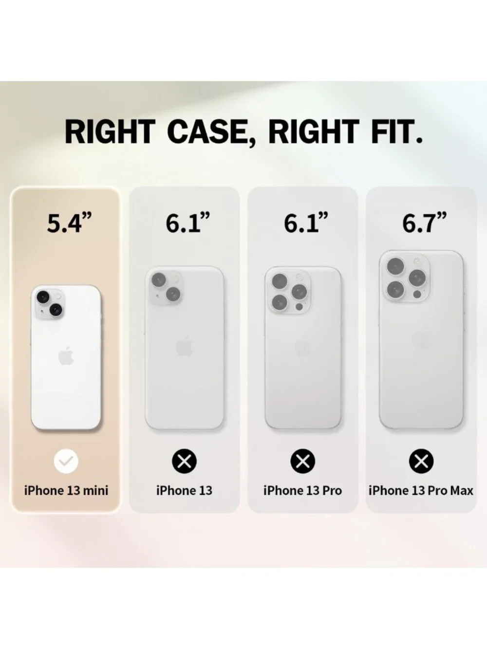 iPhone 13 Mini Case - Military-Grade Drop Protection, Soft TPU, Camera Guard